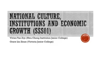 Grace Liu Zinan (Victoria Junior College)  Research : Uses within-country variation at the