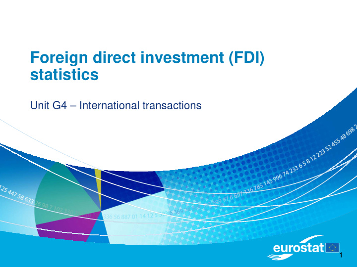 foreign direct investment fdi statistics