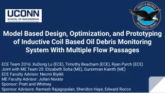Model Based Design, Optimization, and Prototyping  of Inductive Coil Based Oil Debris Monitoring
