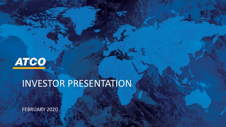 investor presentation