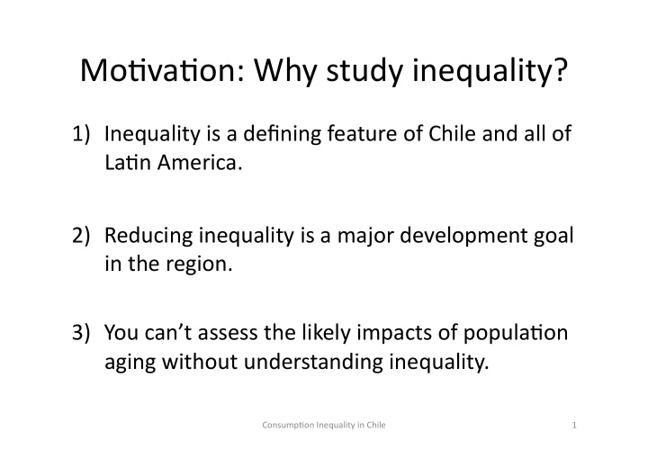 mo va on why study inequality