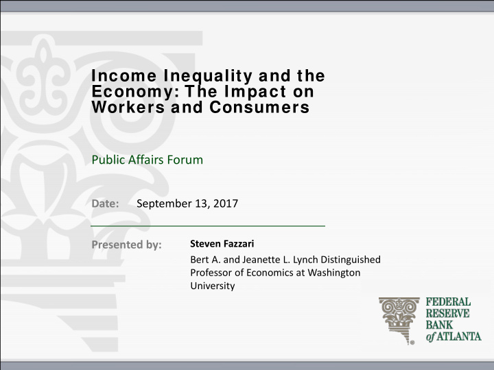 income inequality and the economy the impact on workers