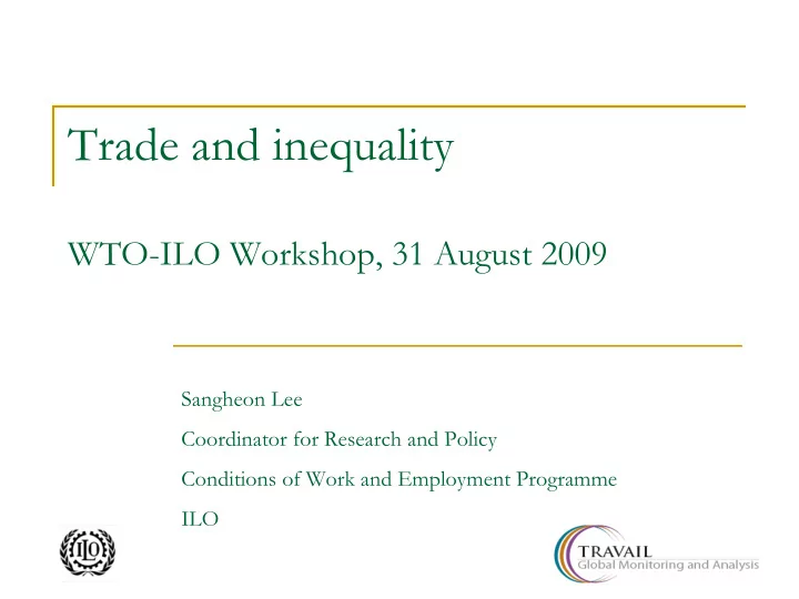 trade and inequality