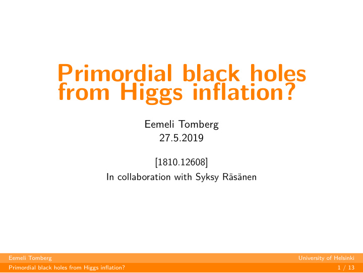 primordial black holes from higgs inflation