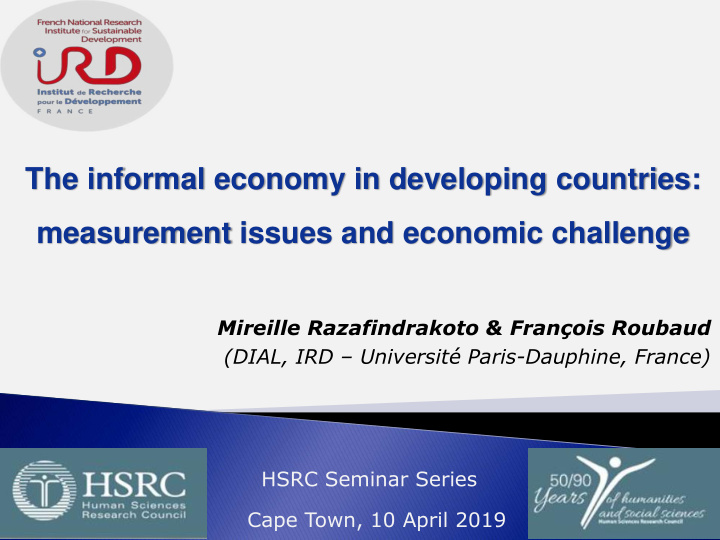 the informal economy in developing countries measurement