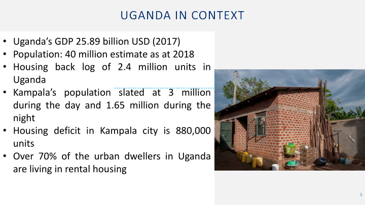 uganda s gdp 25 89 billion usd 2017 population 40 million