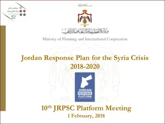 10 th JRPSC Platform Meeting  1 February, 2018  JRP 2017 Funding Status  2017 Requirements vs