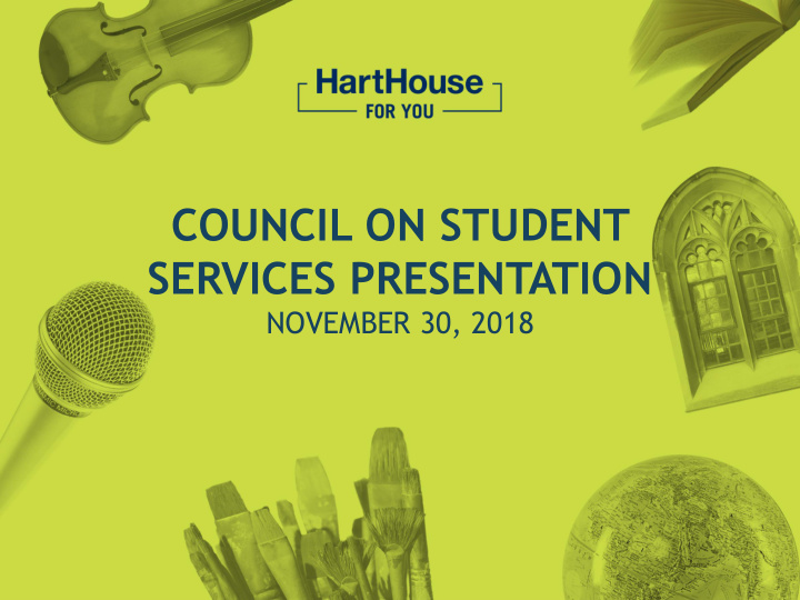 council on student services presentation