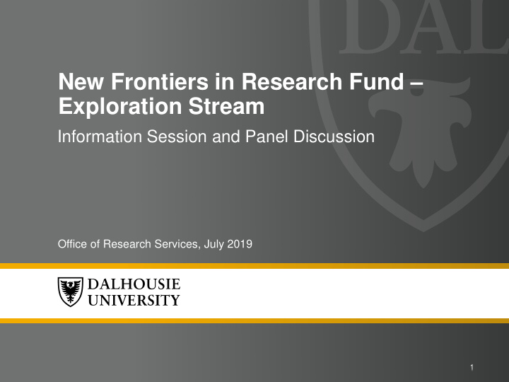 new frontiers in research fund