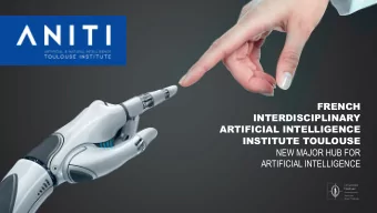 FRENCH  INTERDISCIPLINARY  ARTIFICIAL INTELLIGENCE  INSTITUTE TOULOUSE  NEW MAJOR HUB FOR