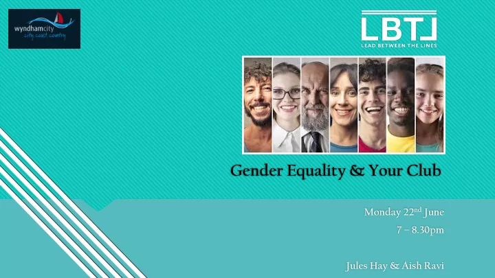 gender equality your club