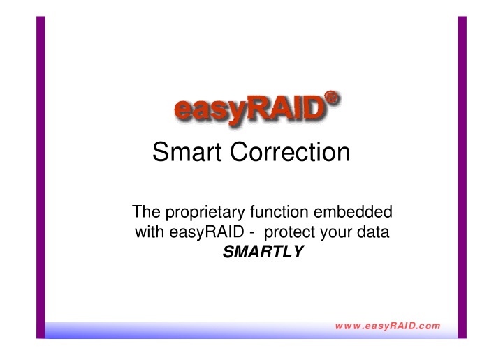 smart correction