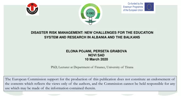 the european commission support for the production of
