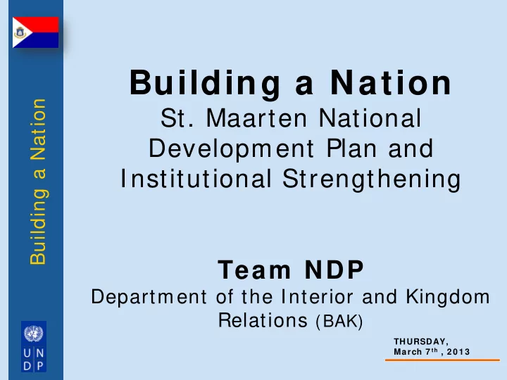 building a nation building a nation st maarten national