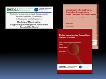 Definitions  What It Is  heavy use of public  systematic, in-depth,  records  original