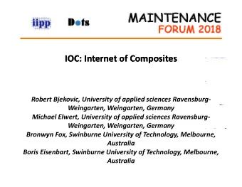 IOC: Internet of Composites  IOC: Internet of Composites IOC: Internet of Composites IOC: Internet