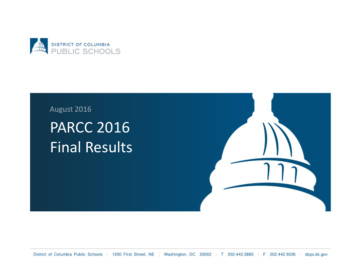 parcc 2016 final results