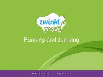 Running and Jumping PE | Year 1 | Outdoor | Running and Jumping | Changing Gears | Lesson 1  Aim