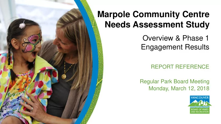 needs assessment study
