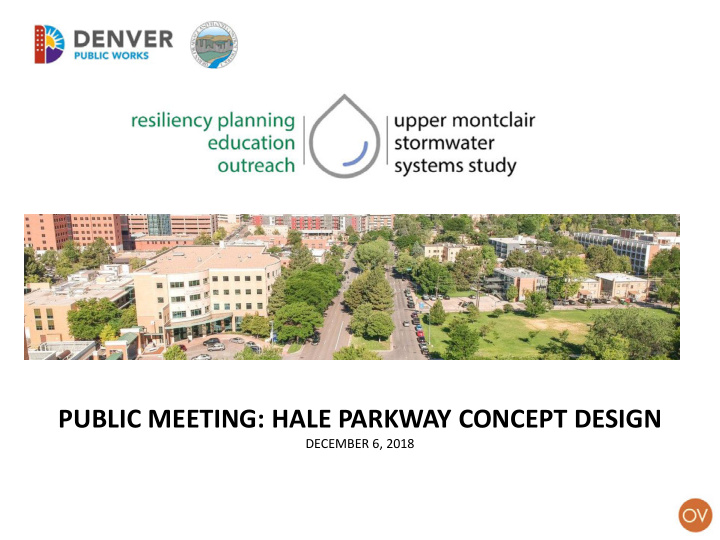public meeting hale parkway concept design