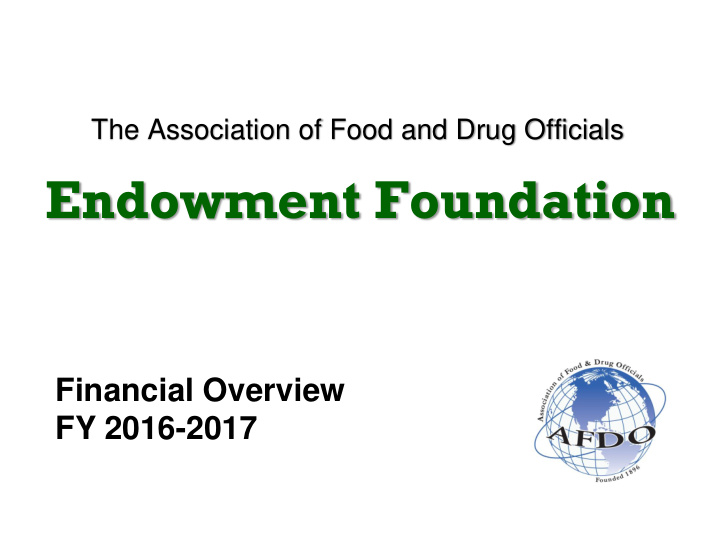 endowment foundation