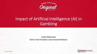 Im  Impact of  f Artifi  ficial In  Intellig  igence (A  (AI)  I) in  in  Gambli  ling  Andr