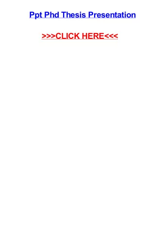 &gt;&gt;&gt;CLICK HERE&lt;&lt;&lt;  Ppt phd thesis presentation Huntington Beach how to order
