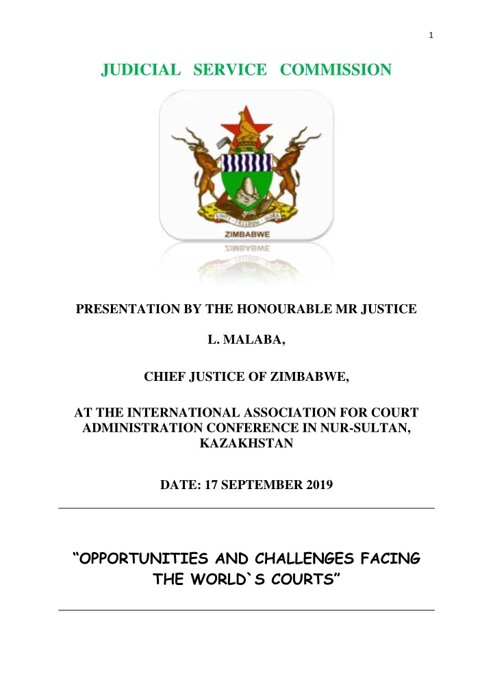 judicial service commission