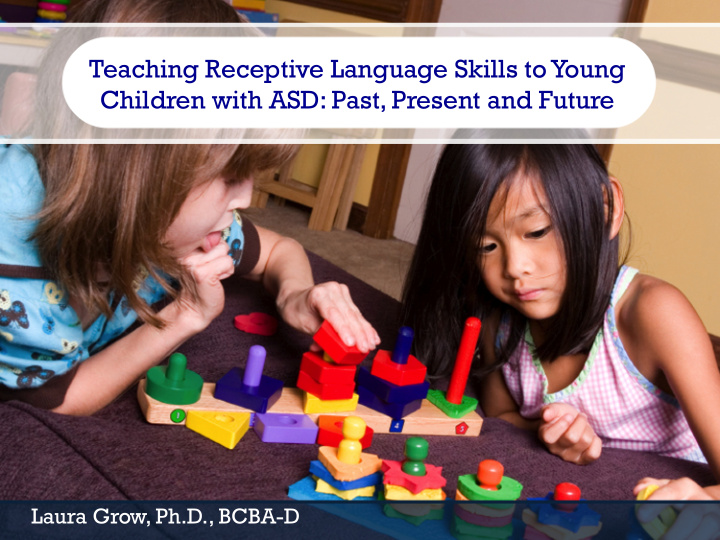 teaching receptive language skills to young children with