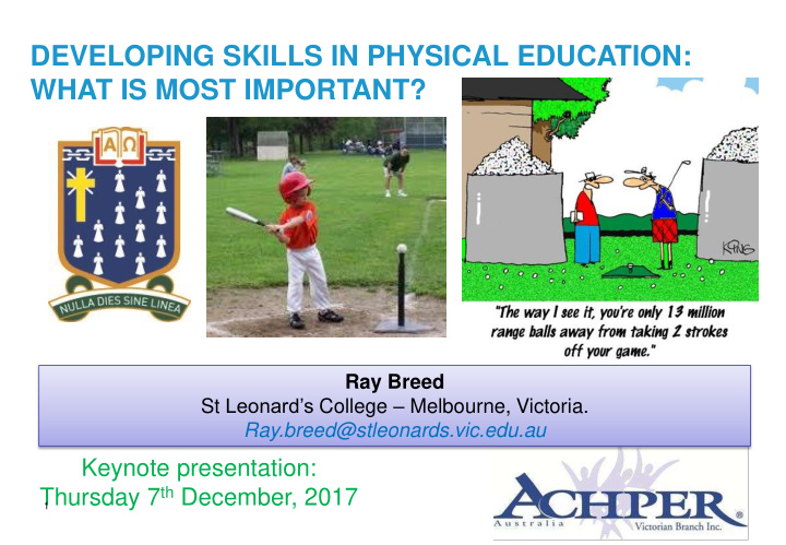 developing skills in physical education