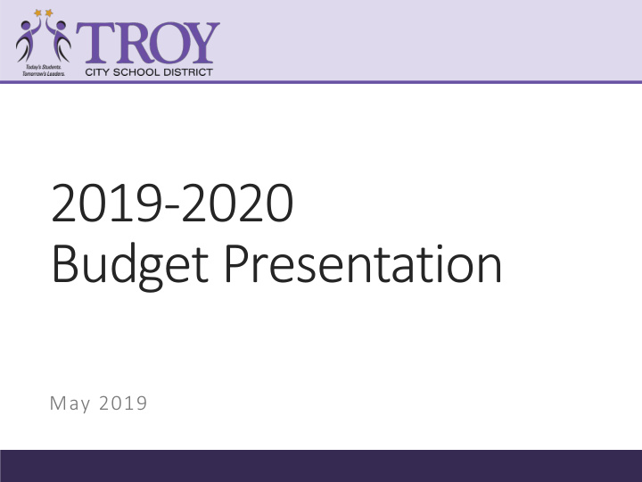 2019 2020 budget presentation