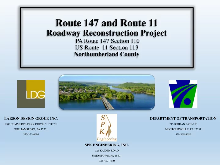 route 147 and route 11