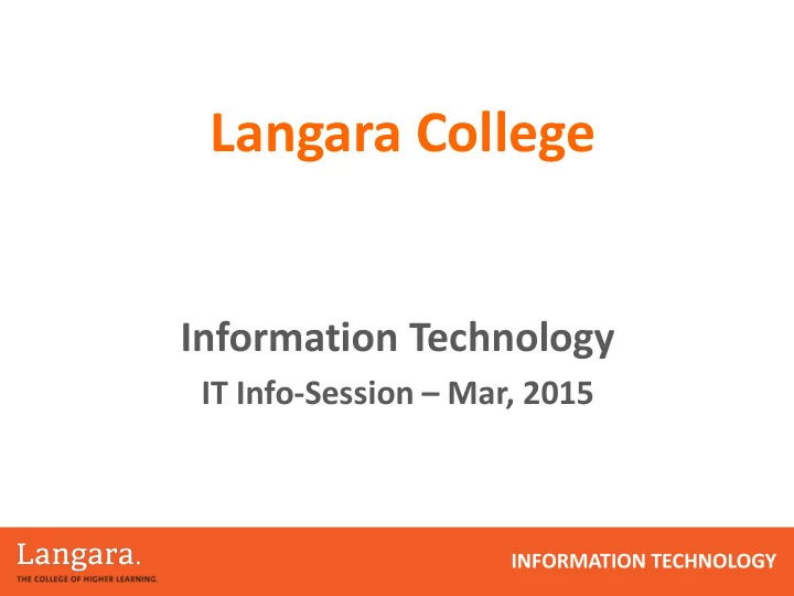 langara college