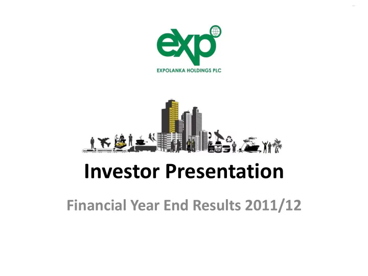 investor presentation