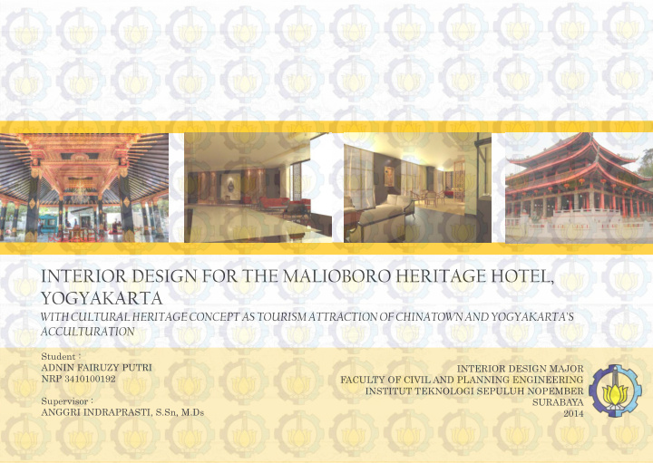 interior design for the malioboro heritage hotel