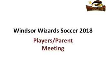 Meeting  Agenda l Coaches and Fitness  Instructor Introduction l Coaching Staff Pledge l Team