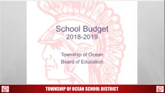TOWNSHIP OF OCEAN SCHOOL DISTRICT  Planning for the Future:  3 year Strategic Plan adopted by