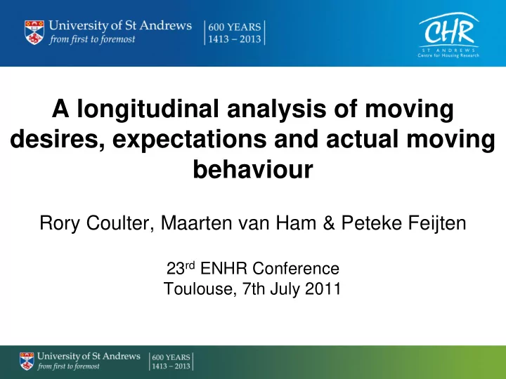 desires expectations and actual moving