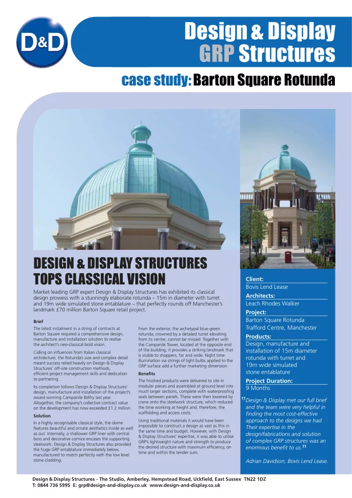 design display grp structures