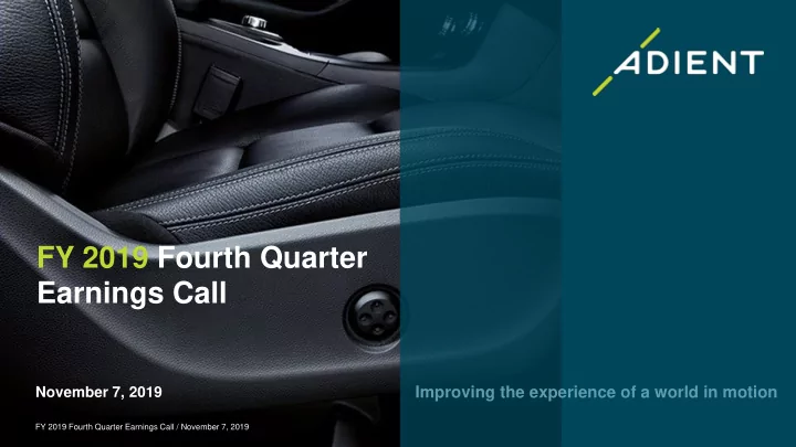fy 2019 fourth quarter