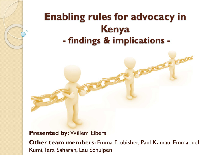 enabling rules for advocacy in kenya