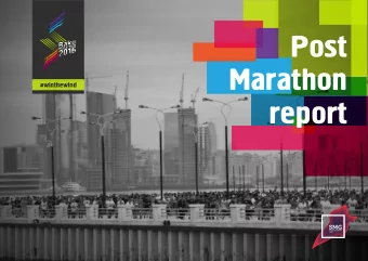 Post  Marathon  report  6,835  General participant information  6,835 people  people  Total number