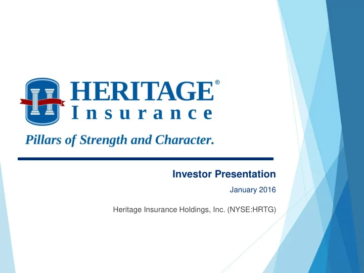 investor presentation