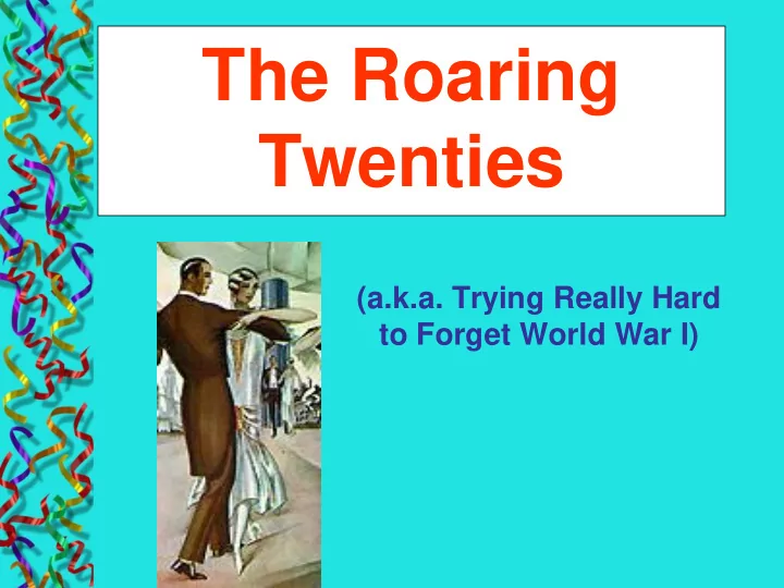 the roaring