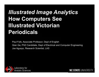 Illustrated Image Analytics  How Computers See  Illustrated Victorian  Periodicals  Paul Fyfe,