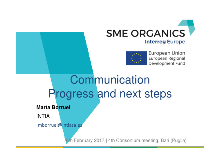 communication communication progress and next steps