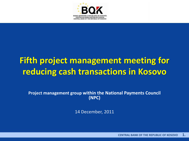 reducing cash transactions in kosovo