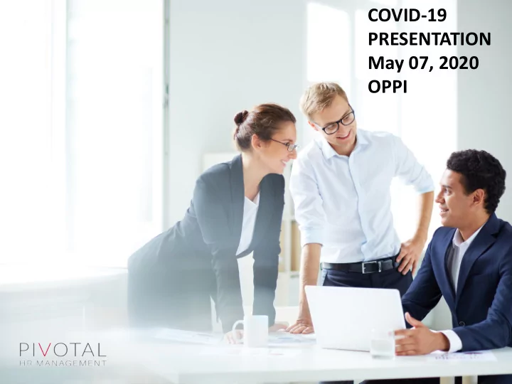 covid 19 presentation may 07 2020 oppi agenda