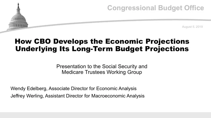 congressional budget office