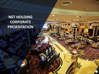 PRESENTATION  1  Disclaimer  This presentation contains forward-looking statements about Net